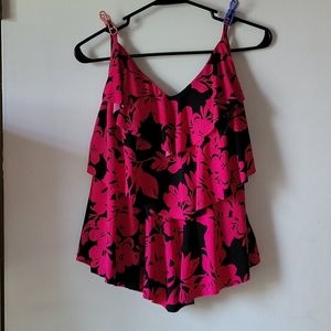 Hot pink swim tank